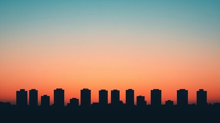 Poster - Cityscape Sunset.