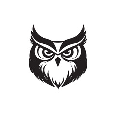 Owl in cartoon, doodle style . Image for t-shirt, web, mobile apps and ui. Isolated 2d vector illustration in logo, icon, sketch style, Eps 10, black and white. AI Generative