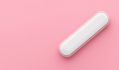 Poster - an elegant pink background with a minimalist blank search bar is presented in a 3d rendering.