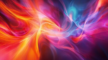 Aufkleber - Abstract background with colorful, moving patterns and dynamic effects, offering a striking template for modern design and creative projects.