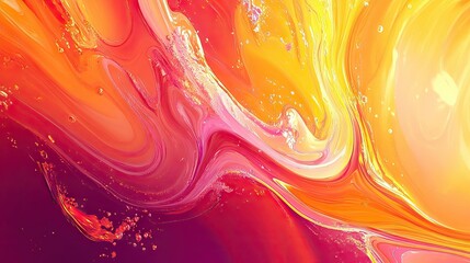 Poster - Abstract background with moving colors and fluid patterns, creating a dynamic and eye-catching effect perfect for modern design templates.