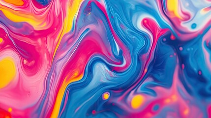 Poster - Abstract background with moving colors and fluid patterns, creating a dynamic and eye-catching effect perfect for modern design templates.