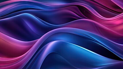 Poster - Abstract dynamic wave design with sleek curves and gradients, creating a modern and engaging visual effect for tech and creative projects.