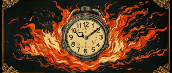 Sticker - Flames of Urgency, Stopwatch