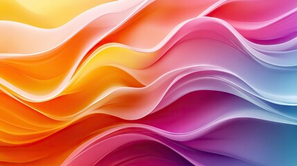 Fototapete - Contemporary wave design featuring smooth, dynamic lines and vibrant hues, ideal for creating engaging and modern visual content.