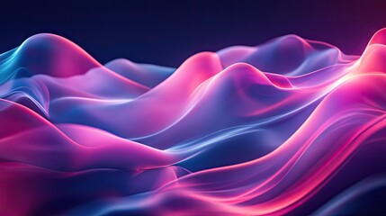 Poster - Contemporary dynamic wave design with fluid motion and vibrant gradients, providing a stylish and modern backdrop for creative and tech visuals.