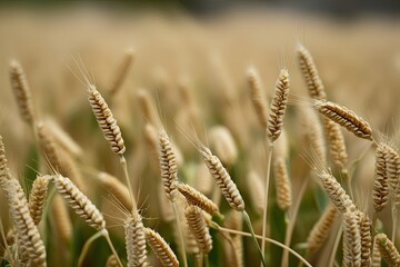 Millet Seeds Gliding in a Bright White Environment