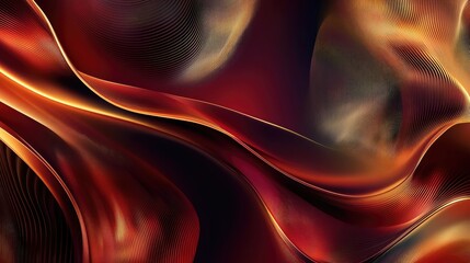 Aufkleber - Luxury vector background featuring flowing wavy lines in rich colors, adding a touch of opulence and dynamism to the design.