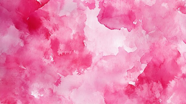 Elegant watercolor painting with fluid pink and red hues, smooth light to dark transitions, and a wet paper effect.