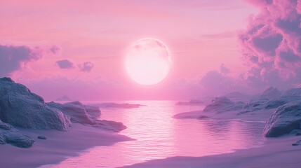 Fototapete - Pink Background