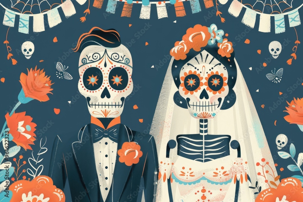 Day Of The Dead Bride And Groom