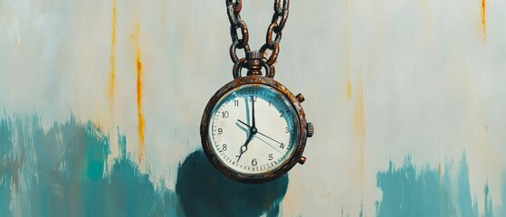 Canvas Print - The Weight of Time, Stopwatch