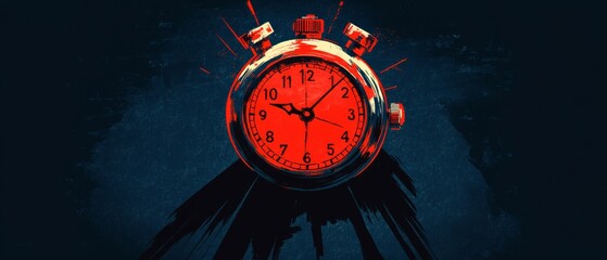 Poster - Crimson Countdown, Stopwatch