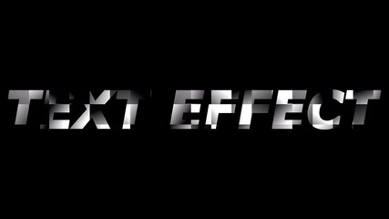 Fototapete - illustration vector graphic of clean and colorful text offset effect in black background .vector editable text effect template