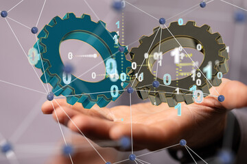 Poster - gear Technology setting concept background