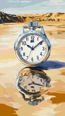 Canvas Print - Time Mirage, Stopwatch