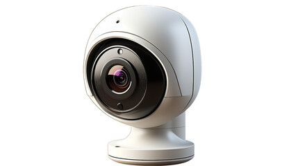 smart wireless camera for home security, studio view, isolated on transparent background.