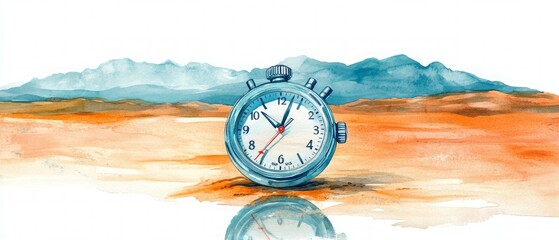 Canvas Print - Time Mirage, Stopwatch