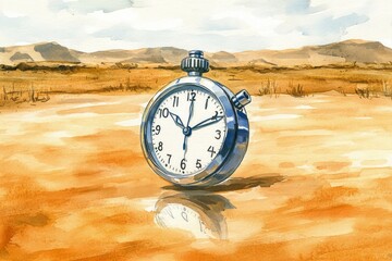 Canvas Print - Time Mirage, Stopwatch