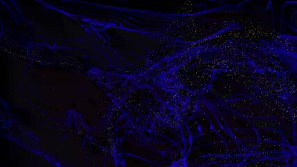 Fototapete - Background with color lines. Different shades and thickness. Light painting pattern in dark