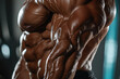 © Kitta - Sculpted Strength: A Close-Up of a Bodybuilder's Vascular Arms, Defined by Years of Dedicated Training.