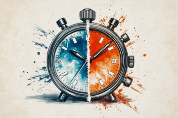 Canvas Print - Broken Continuum, Stopwatch