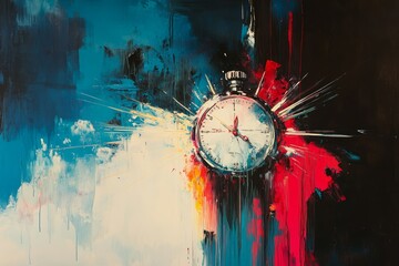 Wall Mural - Fleeting Light, Stopwatch