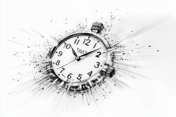 Wall Mural - Fleeting Light, Stopwatch