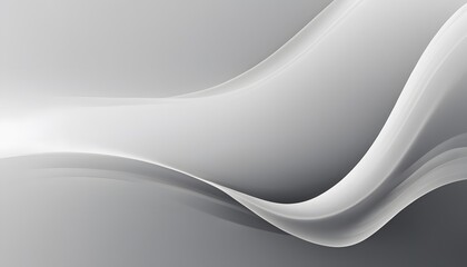Fototapete - Abstract gradient glass morphism background, white. gray color. White wave pattern backgrounds abstract.