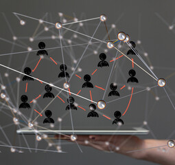 people network structure hr - human resources management and recruitment