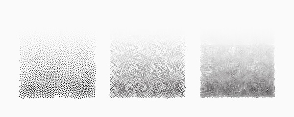 Poster - grunge halftone dot pattern vector background in black and white colors. modern background for busin