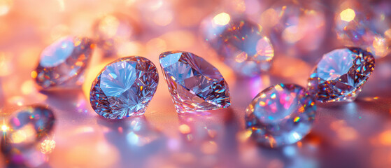 Canvas Print - Sparkling Diamonds.