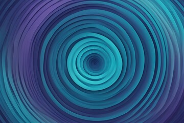 Circular gradients of blue teal and purple rippling outwards creating a hypnotic abstract effect, AI Generated