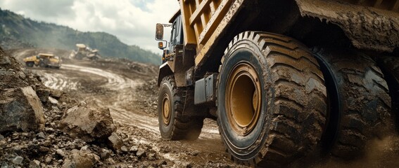 Large quarry truck dump truck quarry mining mining iron ore mining gold diamond copper