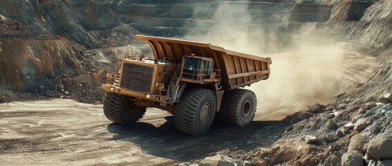 Large quarry truck dump truck quarry mining mining iron ore mining gold diamond copper