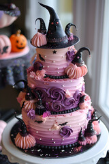 Wall Mural - Decorated Halloween cakes 