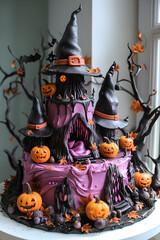 Wall Mural - Decorated Halloween cakes 