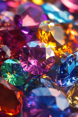 Canvas Print - Sparkling Gemstones.