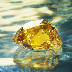 Poster - Golden Diamond Reflection.