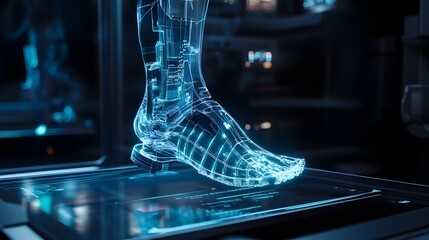 Poster - a holographic visualization of an advanced highly customizable prosthetic foot with real time adjust