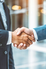 Close Up of Two People Shaking Hands