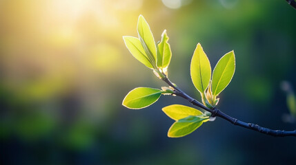 New Leaf in Sunlight
