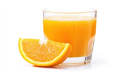 Wall Mural - Orange Juice with Slice