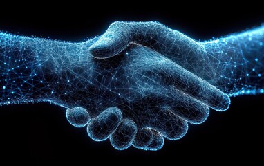 Poster - Digital Handshake: A Symbolization of Connection and Collaboration