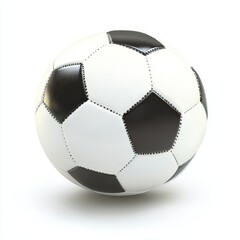 Wall Mural - Icon illustration of a soccer ball isolated in 3D.