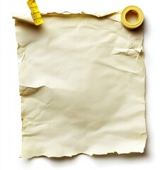 Poster - Blank notepaper memo page empty notepaper white notebook sticky business announcement office notetape adhesive blank paper label message background