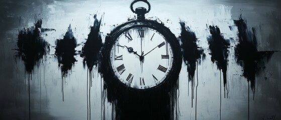 Wall Mural - Temporal Echoes, Pendulum clock