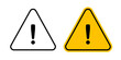 © Alex Hariyandi - Warning sign symbol on white background. Vector illustration