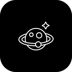 Wall Mural - Saturn Vector Icon Design