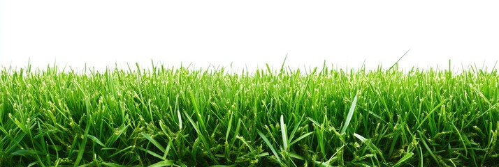 Lawn Care Clip Art. Green Grass Isolated on White Background with Close-Up View